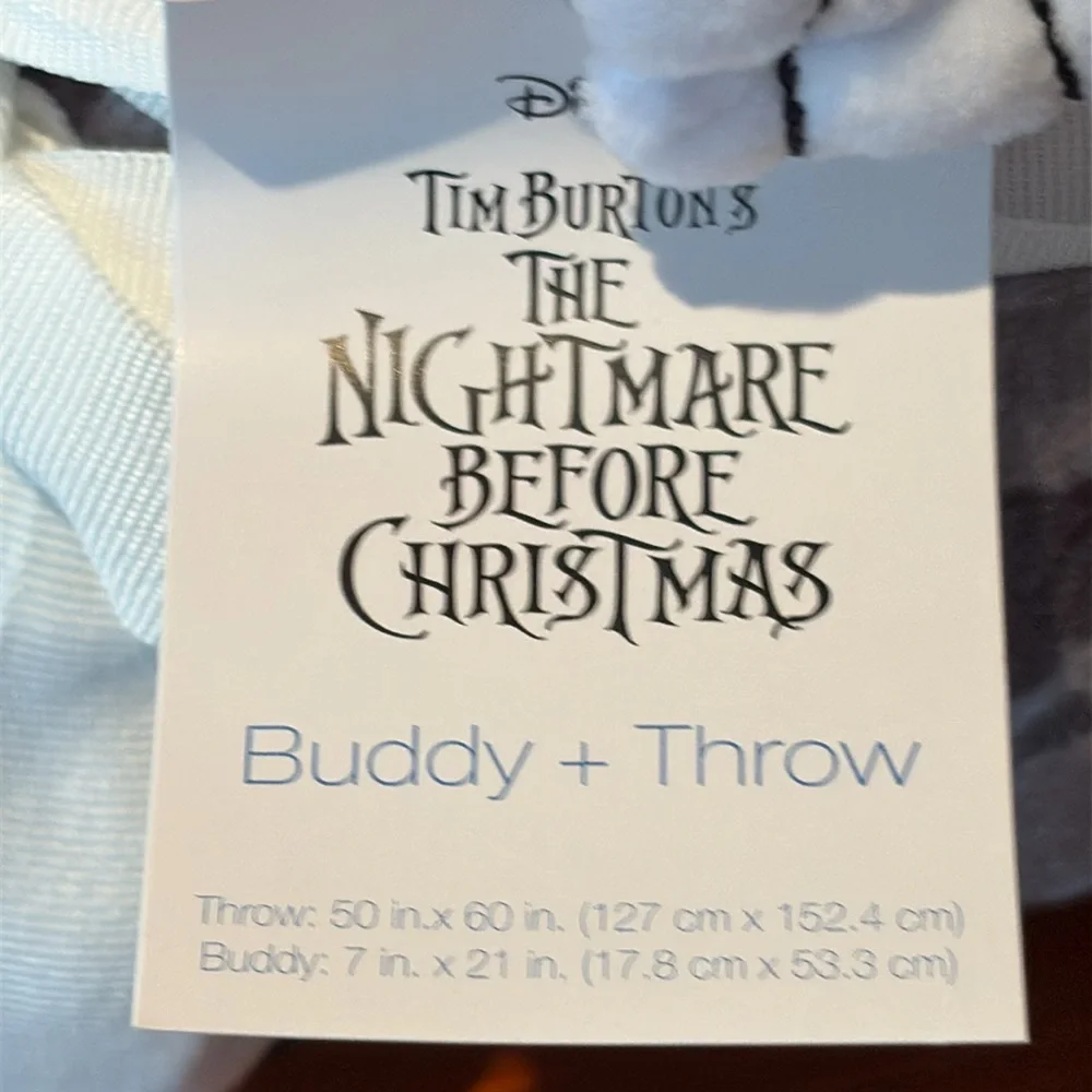 Disney’s NBC Jack Skellington Holiday Pillow Buddy and Throw Set